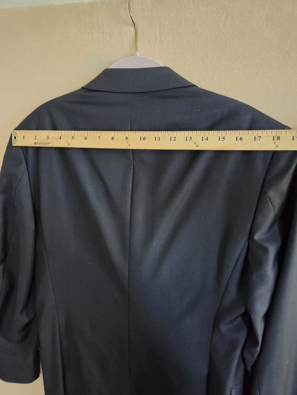 SUITSUPPLY Lazio Suit Jacket Navy Wool Size 40L